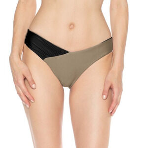 Isabella Rose Lagoon Reversible Cove Bikini Bottoms Black Size L